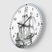 壁航海の時計 ラージ壁時計 (傾斜)