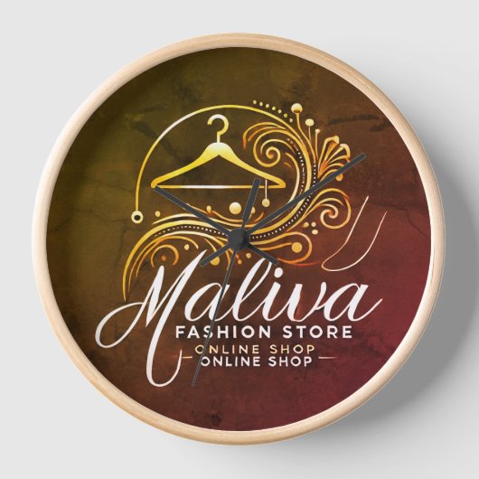 壁芸術的時計デコ 壁時計 (正面)