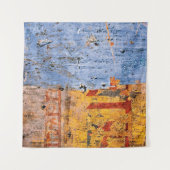 壁落書きデバナガ絵を描リ タペストリー (正面(横))