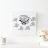 壁高品質時計 スクエア壁時計 (ホーム)