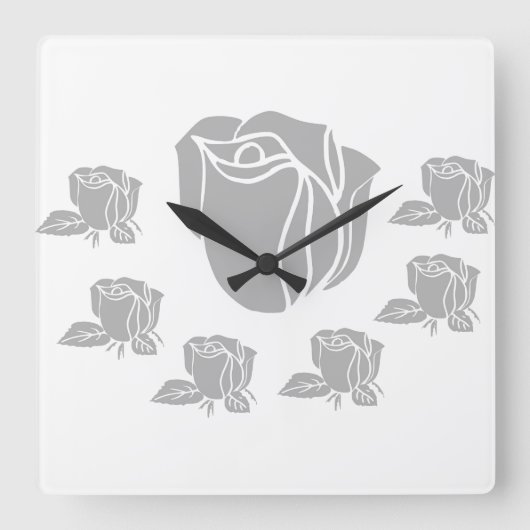 壁高品質時計 スクエア壁時計 (正面)