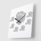 壁高品質時計 スクエア壁時計 (傾斜)