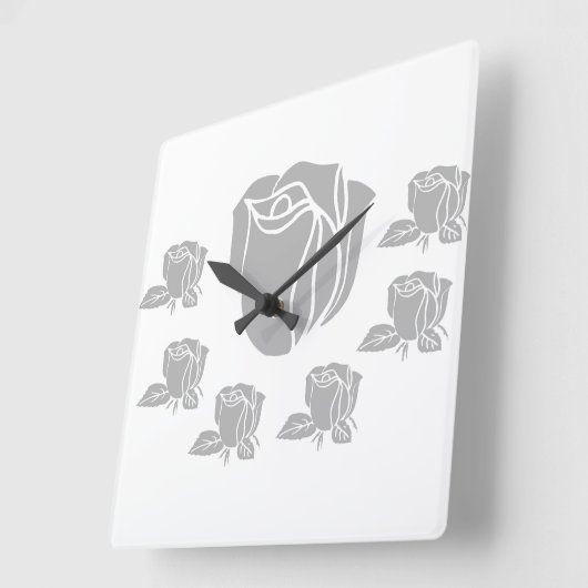 壁高品質時計 スクエア壁時計 (傾斜)