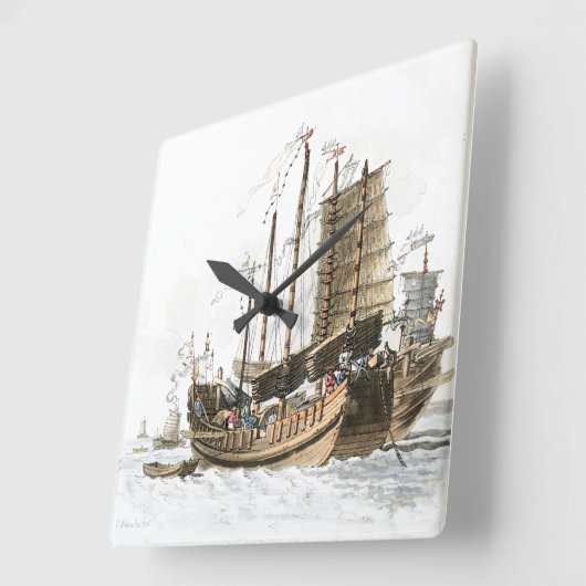 壁高品質時計 スクエア壁時計 (傾斜)