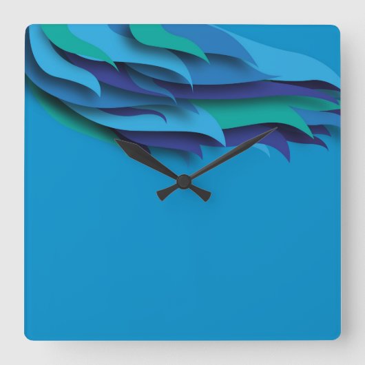 壁高品質時計 スクエア壁時計 (正面)