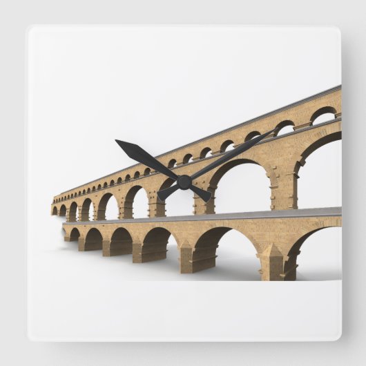 壁高品質時計 スクエア壁時計 (正面)