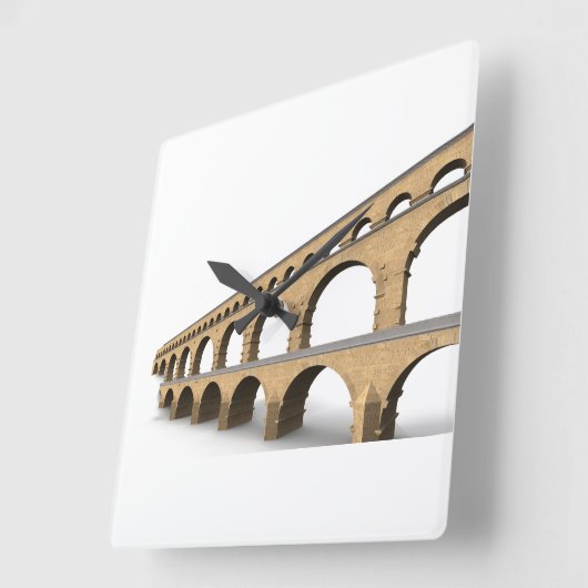 壁高品質時計 スクエア壁時計 (傾斜)