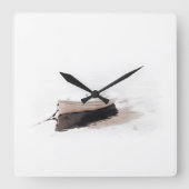 壁高品質時計 スクエア壁時計 (正面)