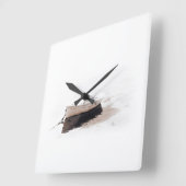 壁高品質時計 スクエア壁時計 (傾斜)