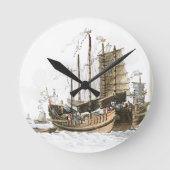 壁高品質時計 ラウンド壁時計 (正面)