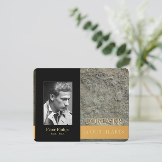 壁黒写真枠記念サービスInv 招待状 (スタンド正面)