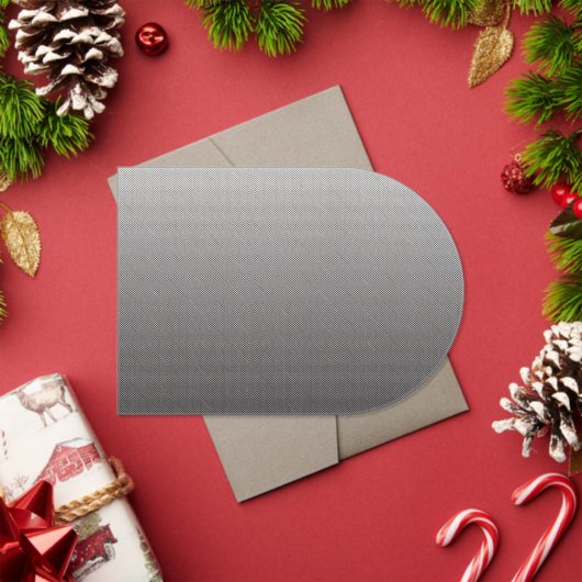 壁_の白黒の写真 アクリル招待状 (インサイチュ (クリスマス))