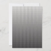 壁_の白黒の写真 招待状 (裏面)