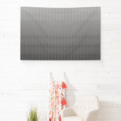 壁_の白黒の写真 横断幕 (インサイチュ)