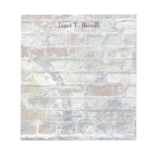 壁 エレガント プレーン シンプル プロフェッショナル モダン ノートパッド (正面)