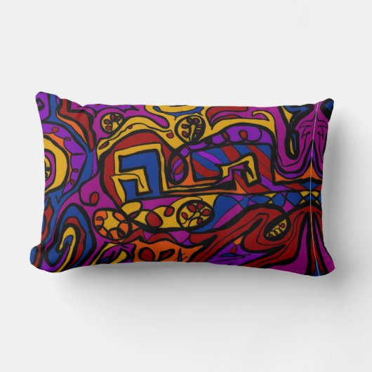 壁 ランバークッション (正面)