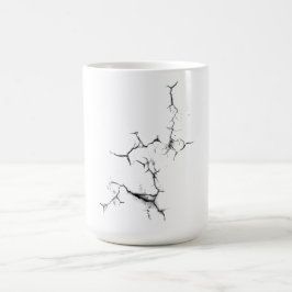 壁、黒い亀裂 モーフィングマグカップ