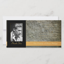 壁Hの写真の悔やみや弔慰は写真カード感謝していしています サンキューカード