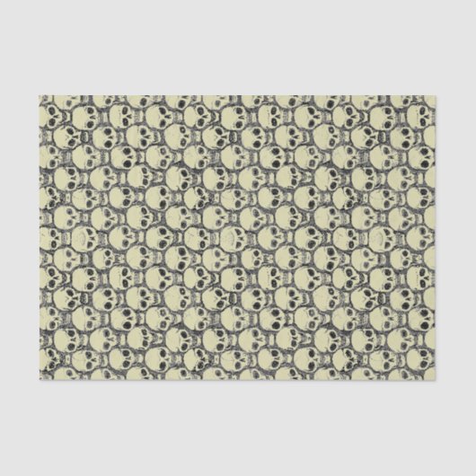 壁oの」スカル 薄葉紙 (正面)