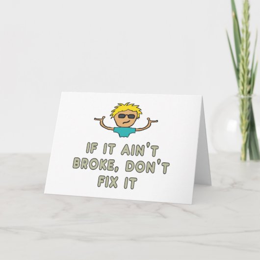 壊もしれてない直すな カード (正面)