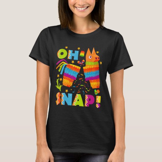 壊れたおもしろいPinata Oh Snap Cinco De Mayo Mexican Tシャツ (正面)