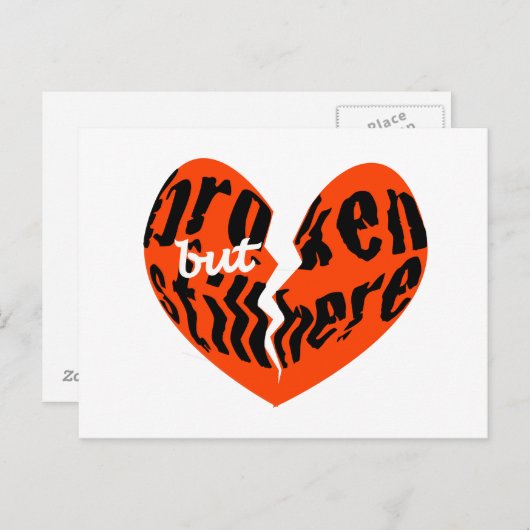 壊れたがまだハートはがき ポストカード (正面/裏面)