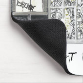 壊れたしかし粉砕されなかったマウスパッド マウスパッド (コーナー)