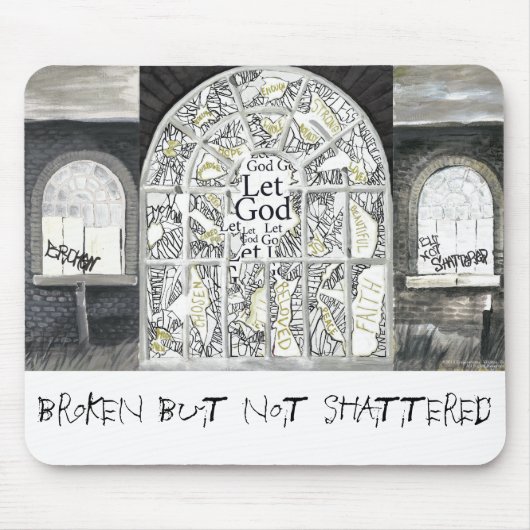 壊れたしかし粉砕されなかったマウスパッド マウスパッド (正面)