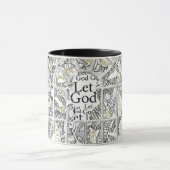 壊れたしかし粉砕されなかった黒は信号器のマグを満たしました マグカップ (中央)