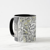 壊れたしかし粉砕されなかった黒は信号器のマグを満たしました マグカップ (正面左)