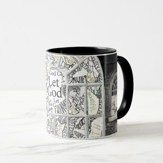 壊れたしかし粉砕されなかった黒は信号器のマグを満たしました マグカップ (正面右)