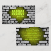 壊れたれんがの壁建築名刺 名刺 (正面/裏面)