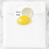 壊れたウズラの卵 ラウンドシール (バッグ)