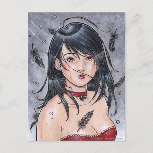 壊れたエンジェルポストカード ポストカード (正面)