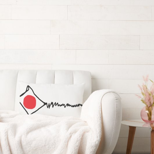 "壊れたカイトホワイト"装飾用クッション ランバークッション (ソファ)