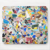 壊れたカラフル陶器壁写真は非常に珍しい マウスパッド (正面)