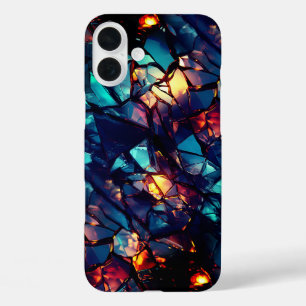 壊れたガラスのアート iPhone 16 PLUSケース