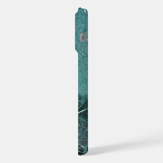 壊れたガラスiphone 15 pro maxケース iPhoneケース (左側面)