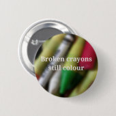 壊れたクレヨンの引用文 缶バッジ (正面&裏面)