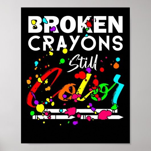壊れたクレヨンはまだ色かわいいメンタルヘルス戦争 ポスター (正面)