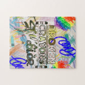 壊れたクレヨンはまだ色のパズル ジグソーパズル (横)