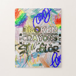 壊れたクレヨンはまだ色のパズル ジグソーパズル