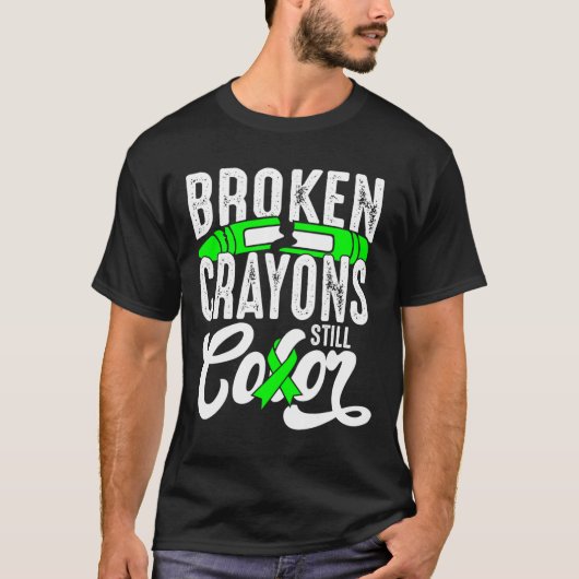 壊れたクレヨンはまだ色のメンタルヘルス認識度 Tシャツ (正面)