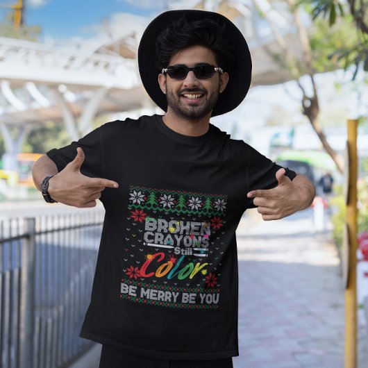 壊れたクレヨンはまだ色の精神的な健康 Tシャツ