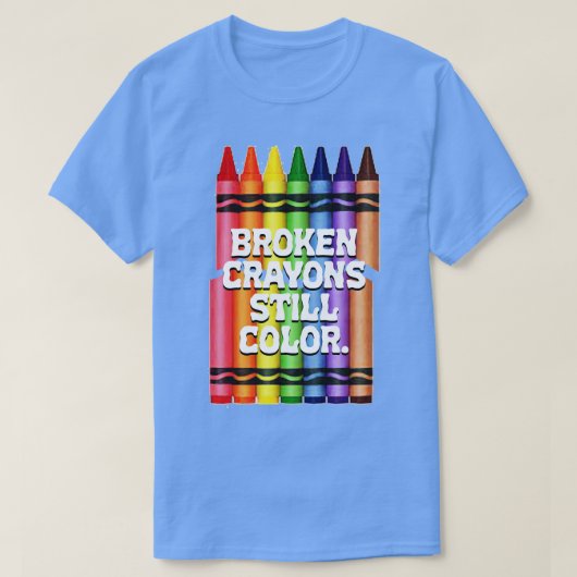 壊れたクレヨンはまだ色 Tシャツ (デザイン正面)