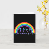 壊れたクレヨンはまだ色Tee自殺防止 カード (黄色い花)