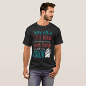 壊れたクレヨン精神衛生認識度サポーター Tシャツ (正面フル)