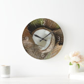 壊れたココナッツ ラージ壁時計 (ホーム)