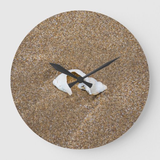壊れたシェルウォールクロック ラージ壁時計 (正面)