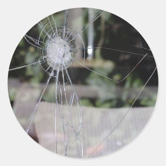 壊れたショーウィンドウ ラウンドシール (正面)